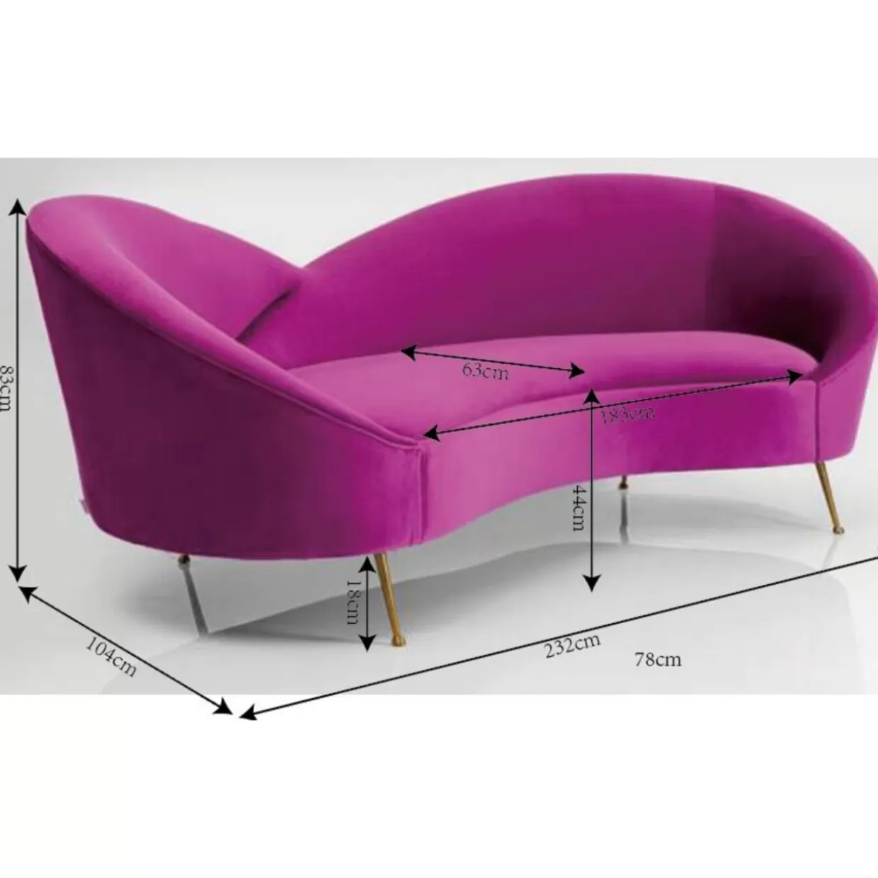 KARE Design Divano 3 Posti 
