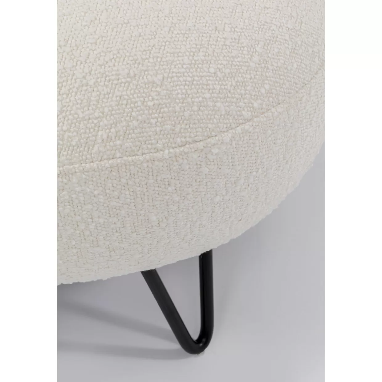 Divano Moderno Peppo a 2 posti in stile scandinavo, 182 cm in tessuto bianco latte - KARE Design per soggiorno contemporaneo