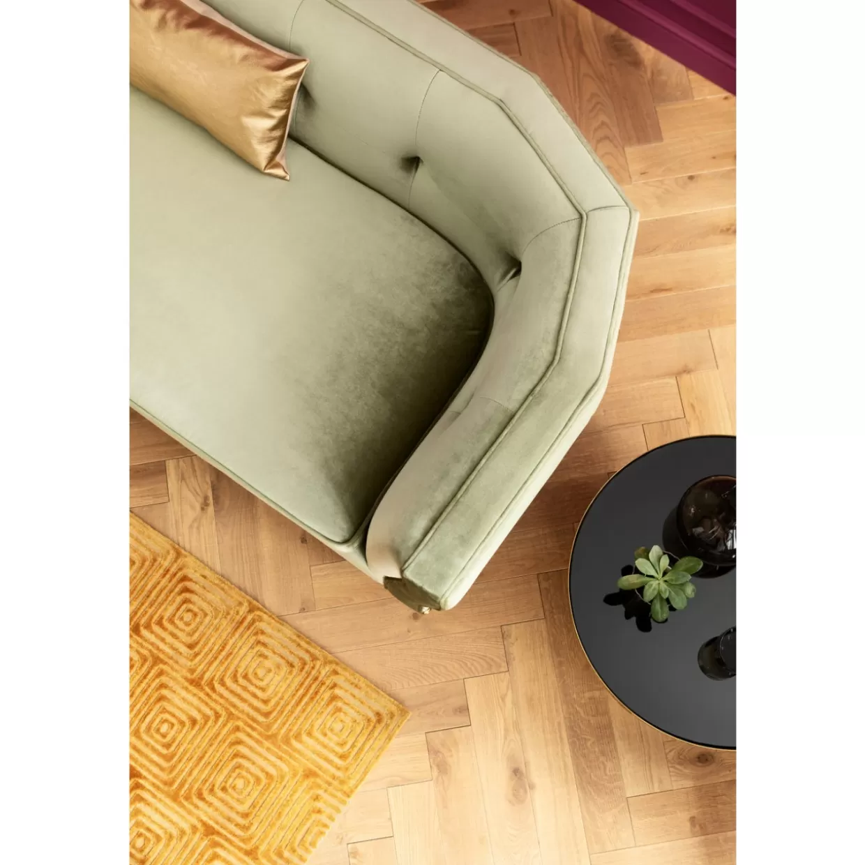 KARE-Design Divano Rimini 2 Posti in Verde Foglia - Sofà Moderno con Rivestimento Premium per Soggiorno Accogliente