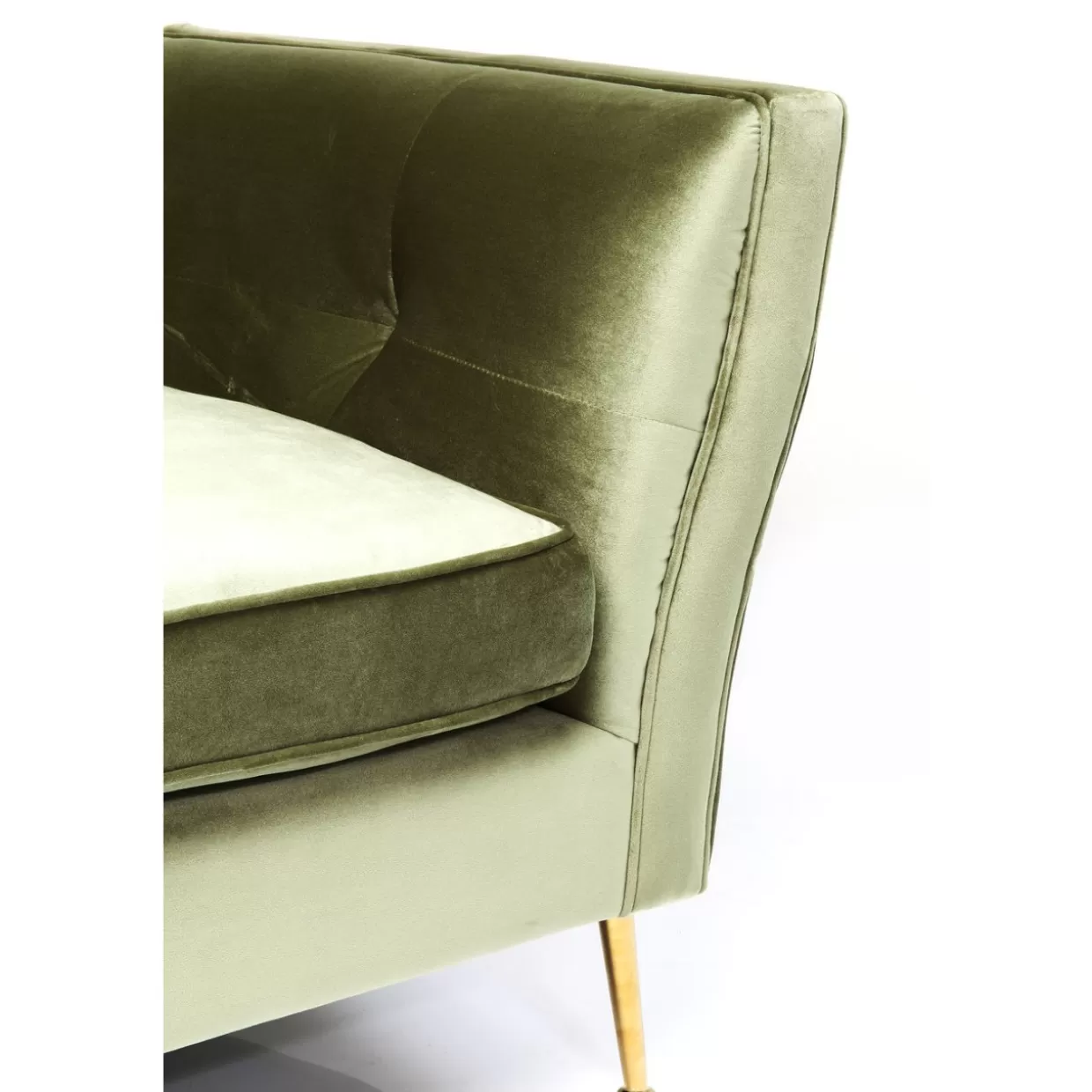 KARE-Design Divano Rimini 2 Posti in Verde Foglia - Sofà Moderno con Rivestimento Premium per Soggiorno Accogliente