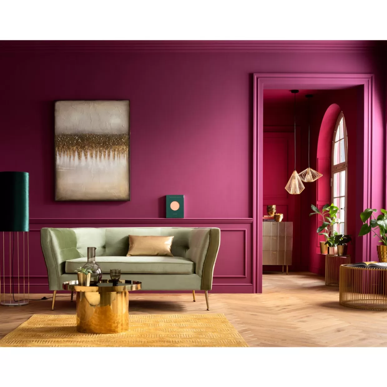 KARE-Design Divano Rimini 2 Posti in Verde Foglia - Sofà Moderno con Rivestimento Premium per Soggiorno Accogliente