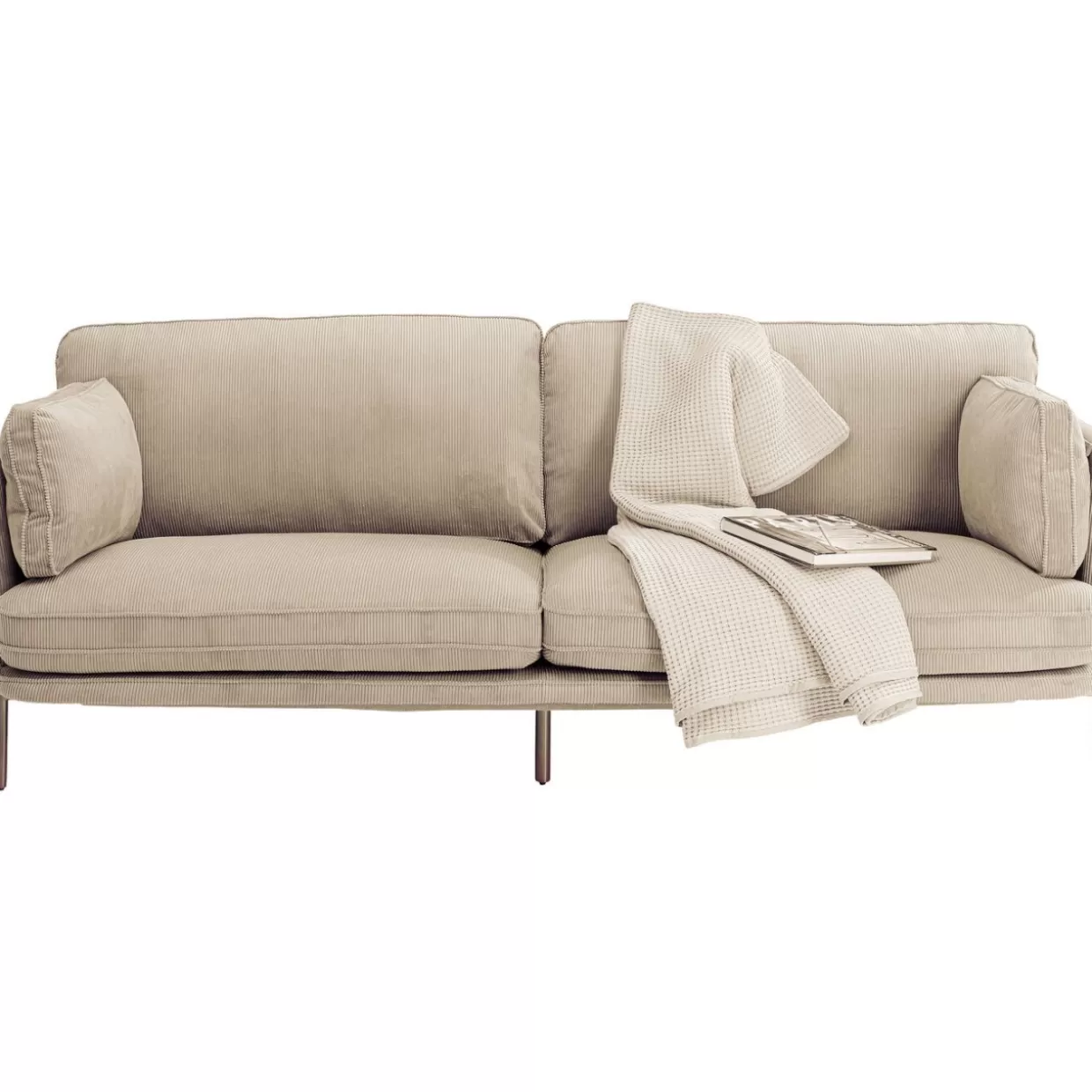 Divano Elegante Shirly a 3 Posti in Crema | Design Moderno e Confortevole by KARE