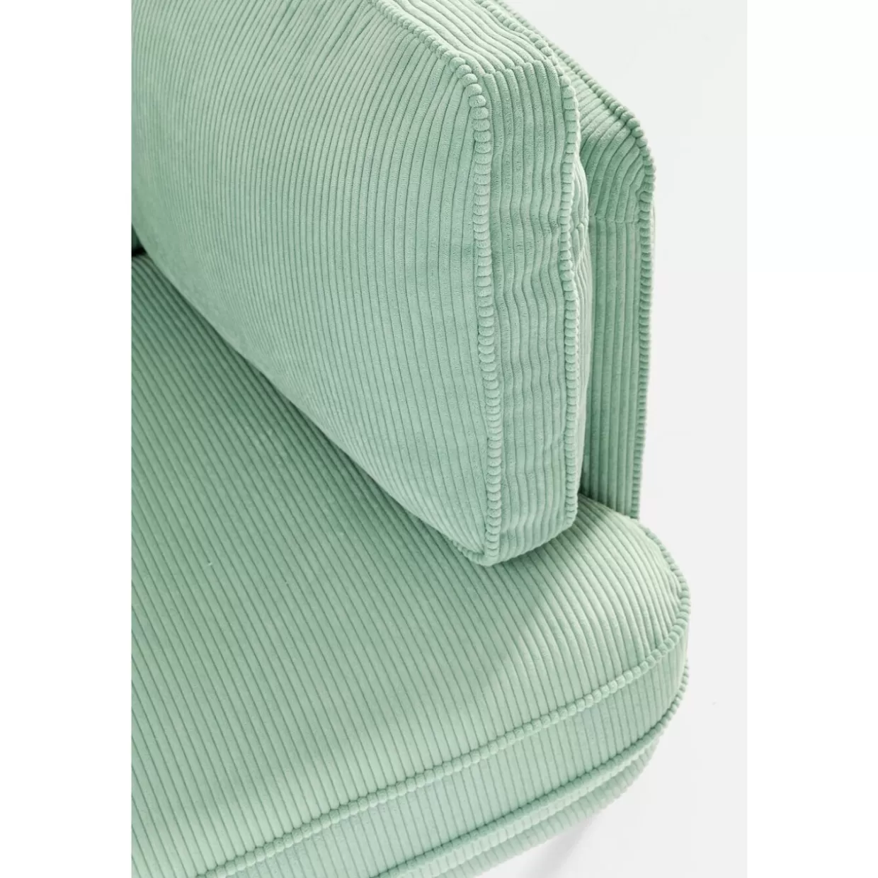 Divano Moderno Shirly a 3 Posti KARE Design - Tessuto Verde Menta, Confortevole per Soggiorno Contemporaneo