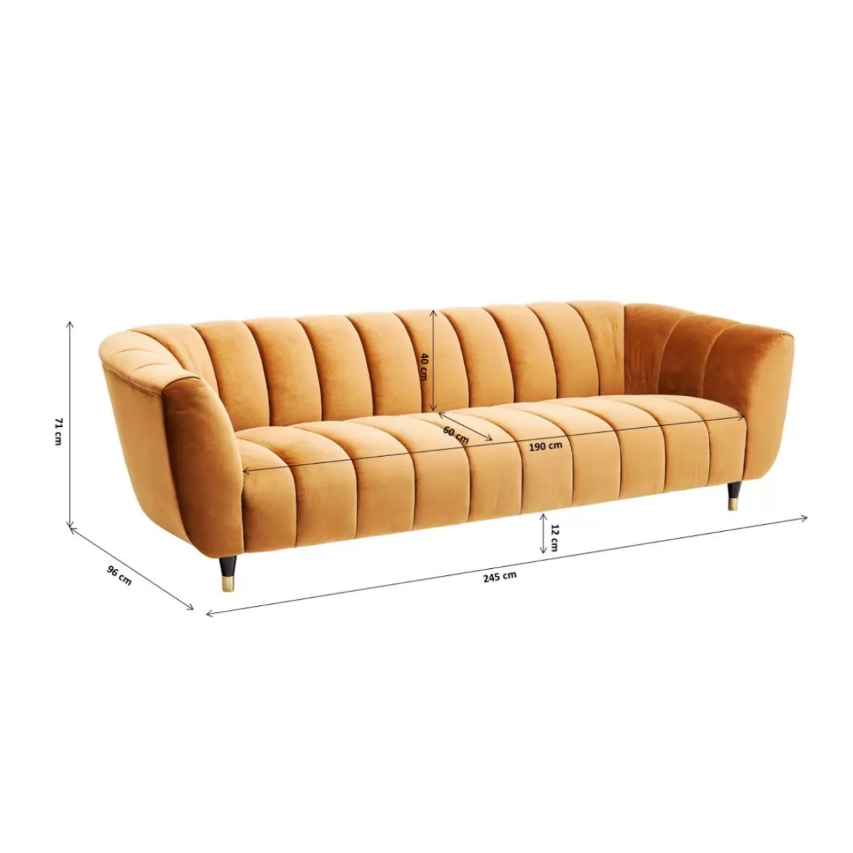 Divani Eleganti KARE Design | Modello Spettra a 3 Posti con Estetica Contemporanea e Conforto Premium