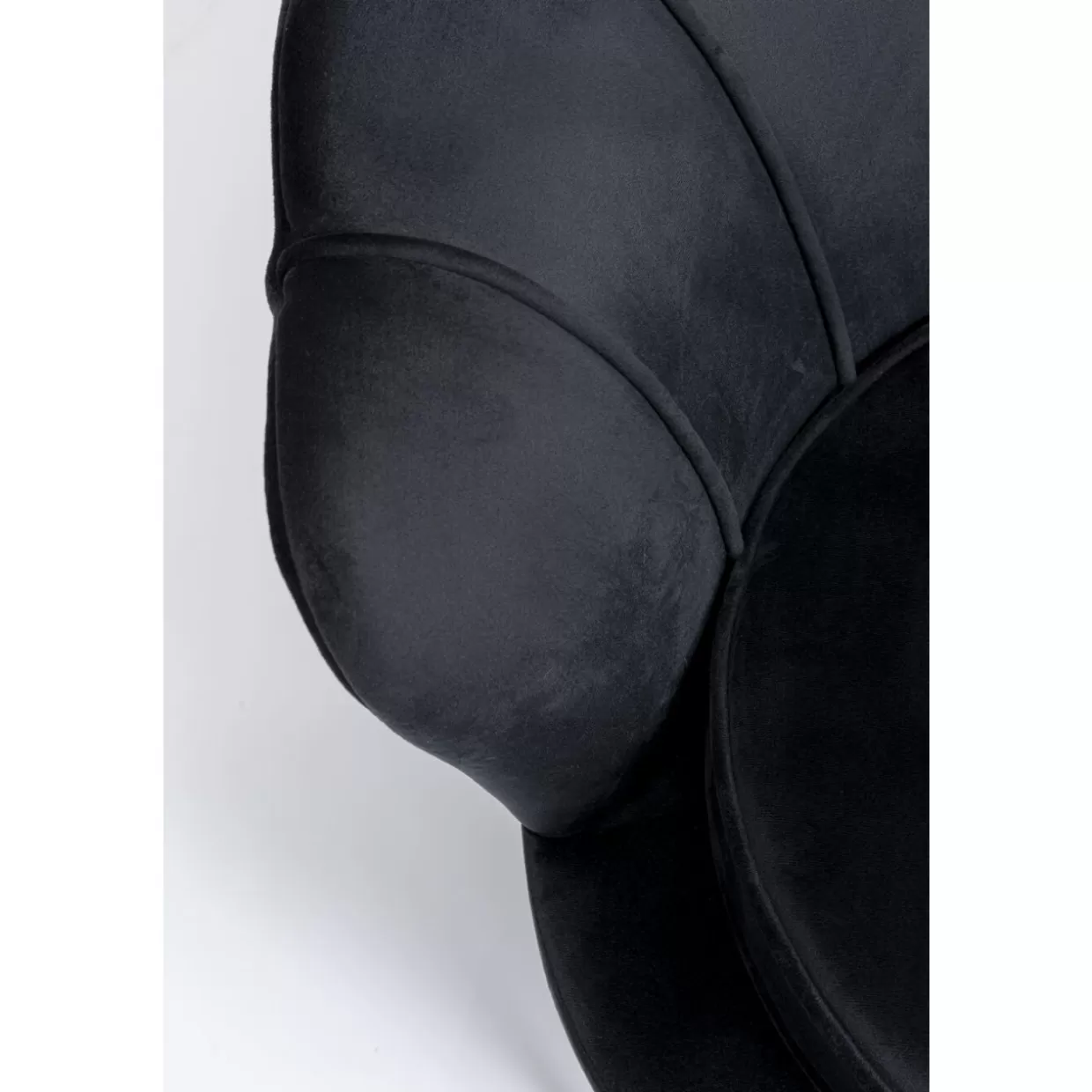 Divano Moderno Waterlily a 2 Posti | KARE Design, Elegante Sofà Nero Opaco con Struttura 132 cm
