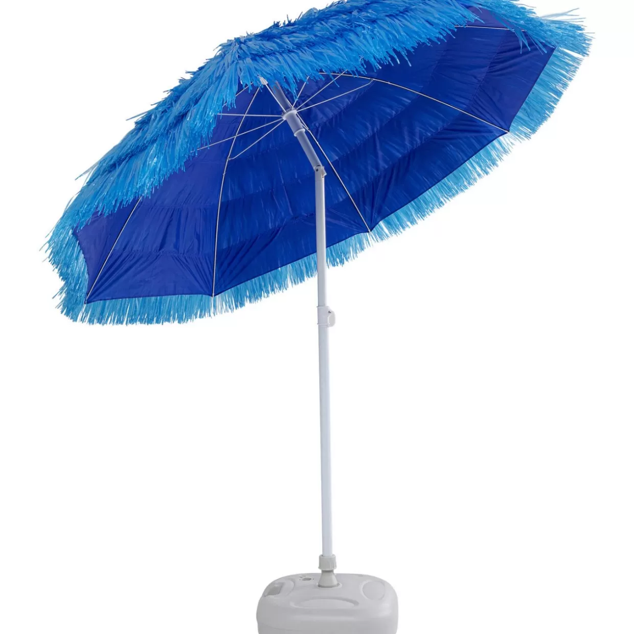 KARE Design - Ombrellone Elegante da Giardino con Motivo Tropicale Blu