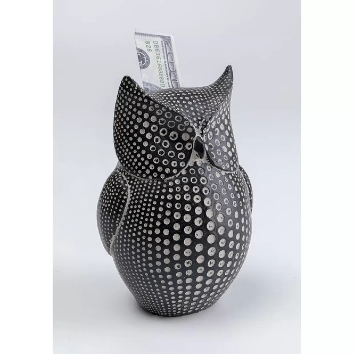 Design KARE - Salvadanaio Artistico a Forma di Gufo con Accessori Decorativi Regalo Creativo 

(：、、，，。)