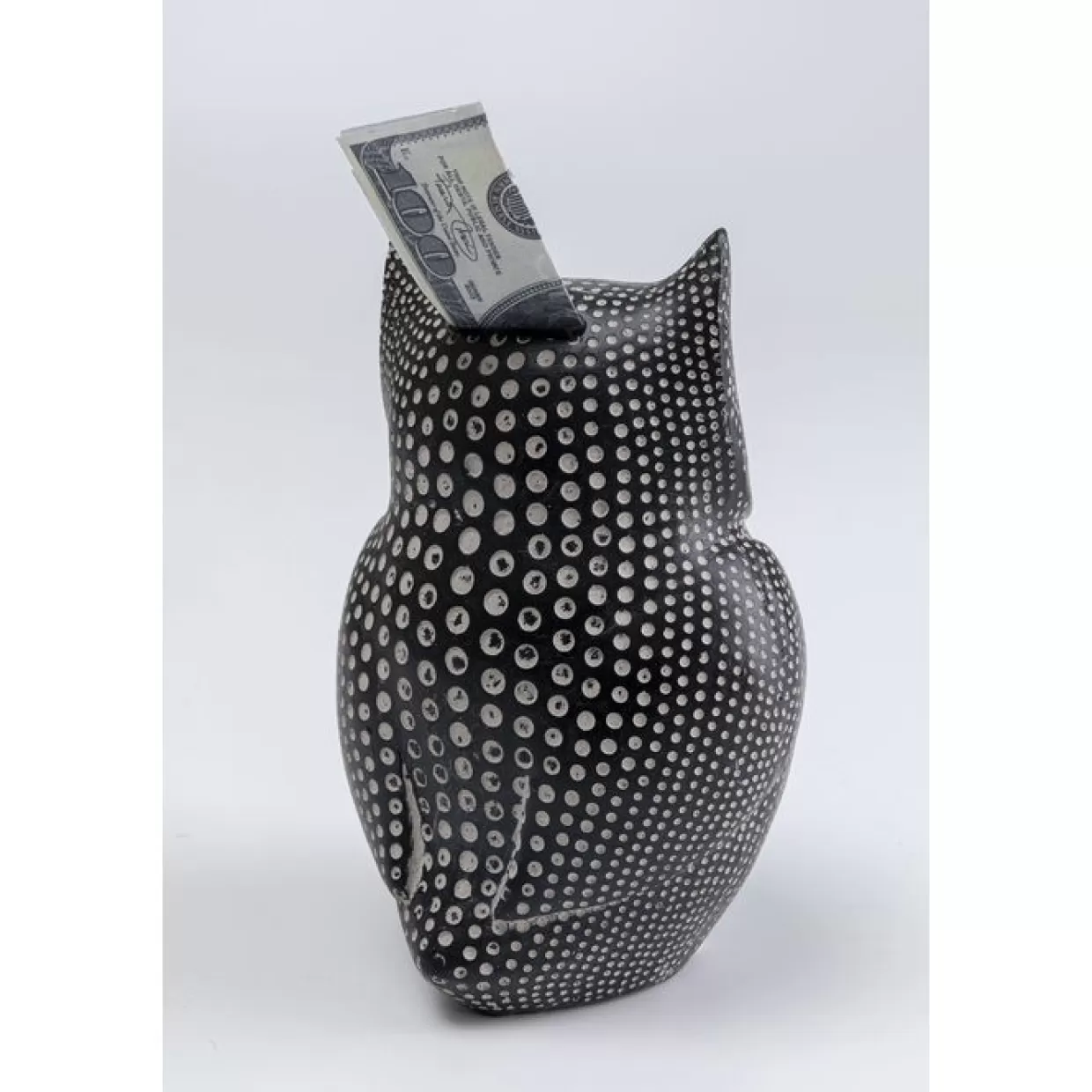 Design KARE - Salvadanaio Artistico a Forma di Gufo con Accessori Decorativi Regalo Creativo 

(：、、，，。)