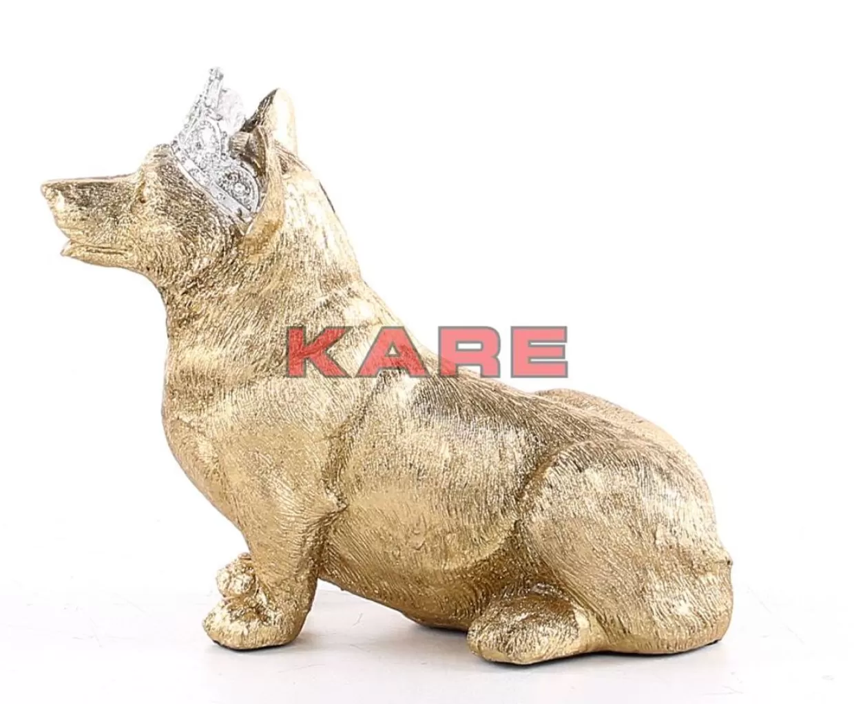 KARE Design • Salvadanaio Originale a Forma di Corgi Reale in Posizione Seduta - Articolo Decorativo e Regalo Creativo