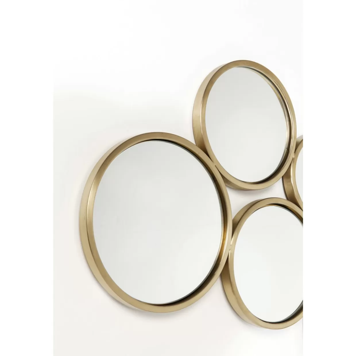 Specchio Decorativo con Effetto Bolle in Ottone Antico KARE Design - 183x93 cm