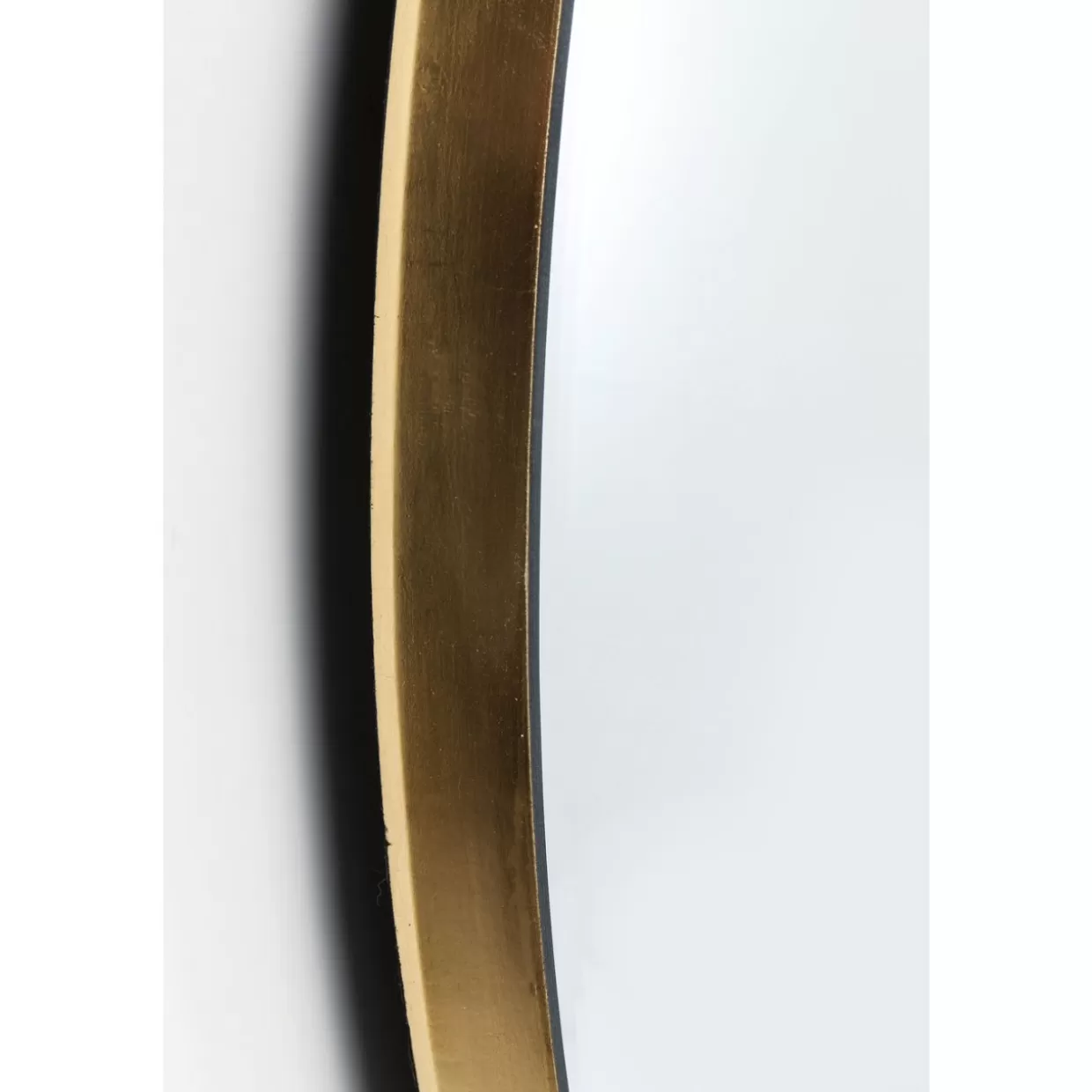Specchio decorativo KARE Design Jetset - Forma ovale dorata 94x64 cm con cornice premium

(：，，