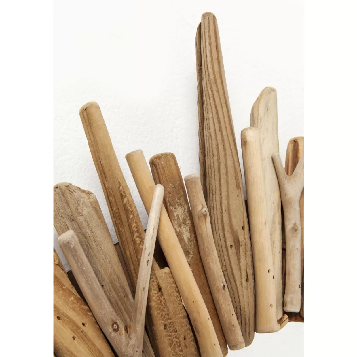 Specchio Elegante con Cornice in Legno KARE Design - 82 cm Diametro per Ambienti Moderni