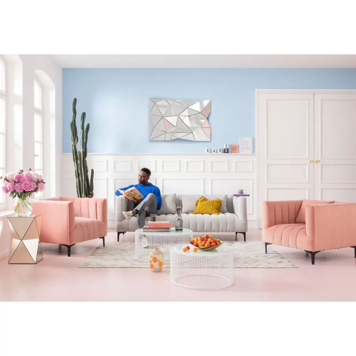 Specchio Moderno KARE Design con Effetto Prisma - 120x80 cm per Arredi Contemporanei