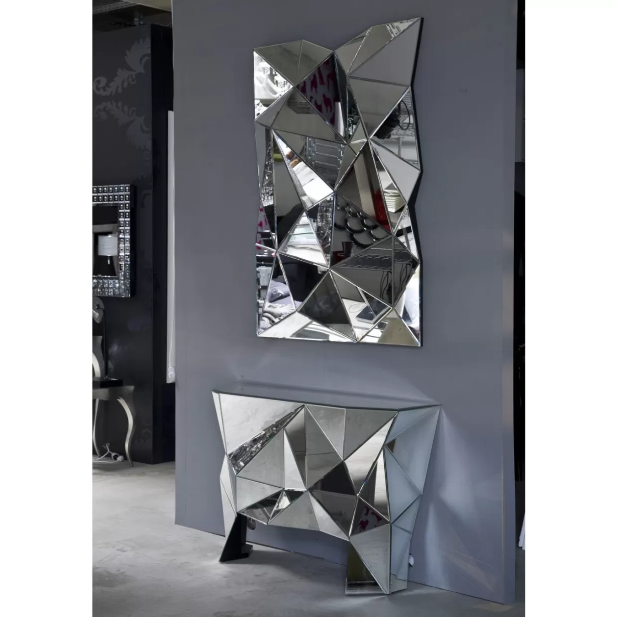 KARE Design Specchio Decorativo Prisma - Formato Moderno 140x105 cm per Arredamento Casa