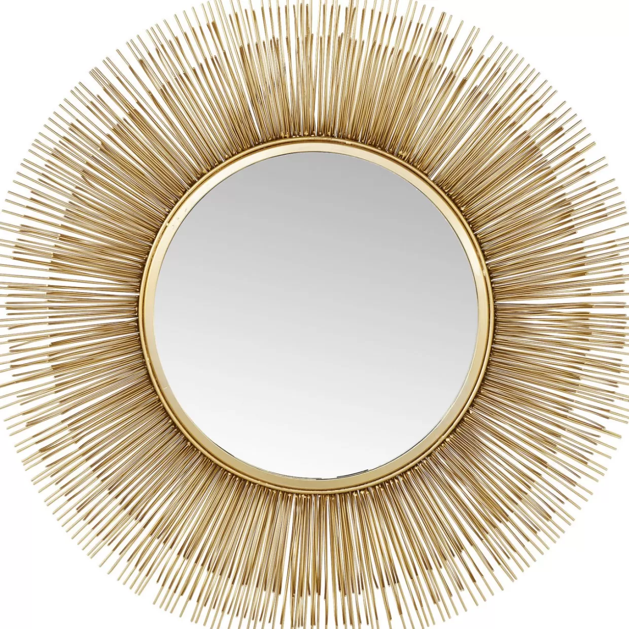 Specchio decorativo a raggi solari - Design elegante con finitura tripla oro, diametro 87 cm - KARE Collection
