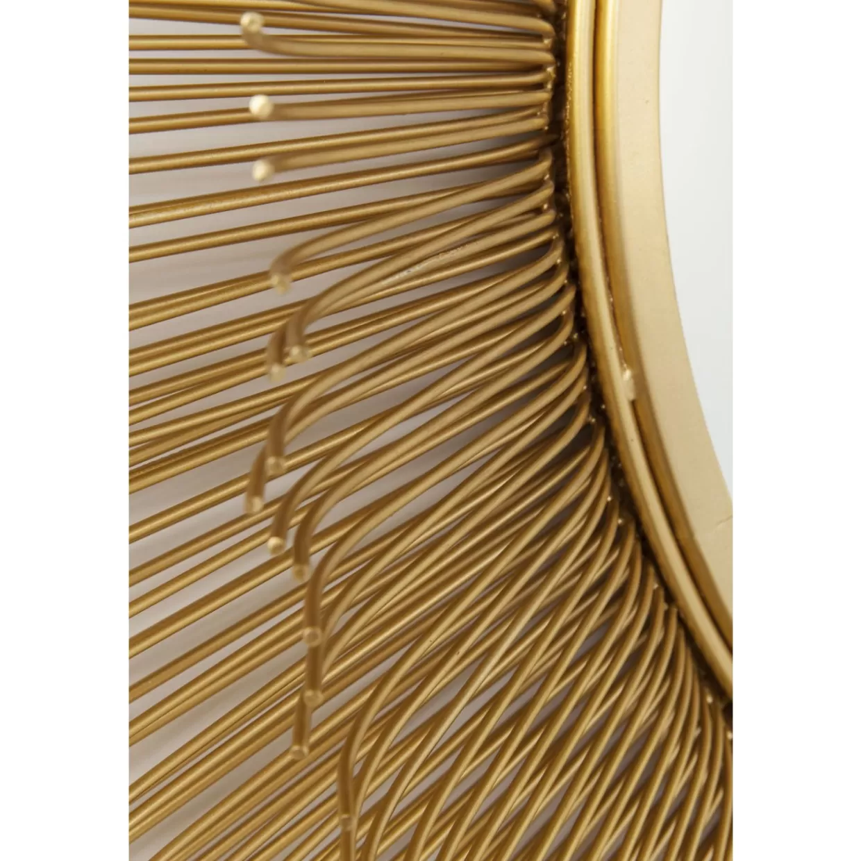 Specchio decorativo a raggi solari - Design elegante con finitura tripla oro, diametro 87 cm - KARE Collection