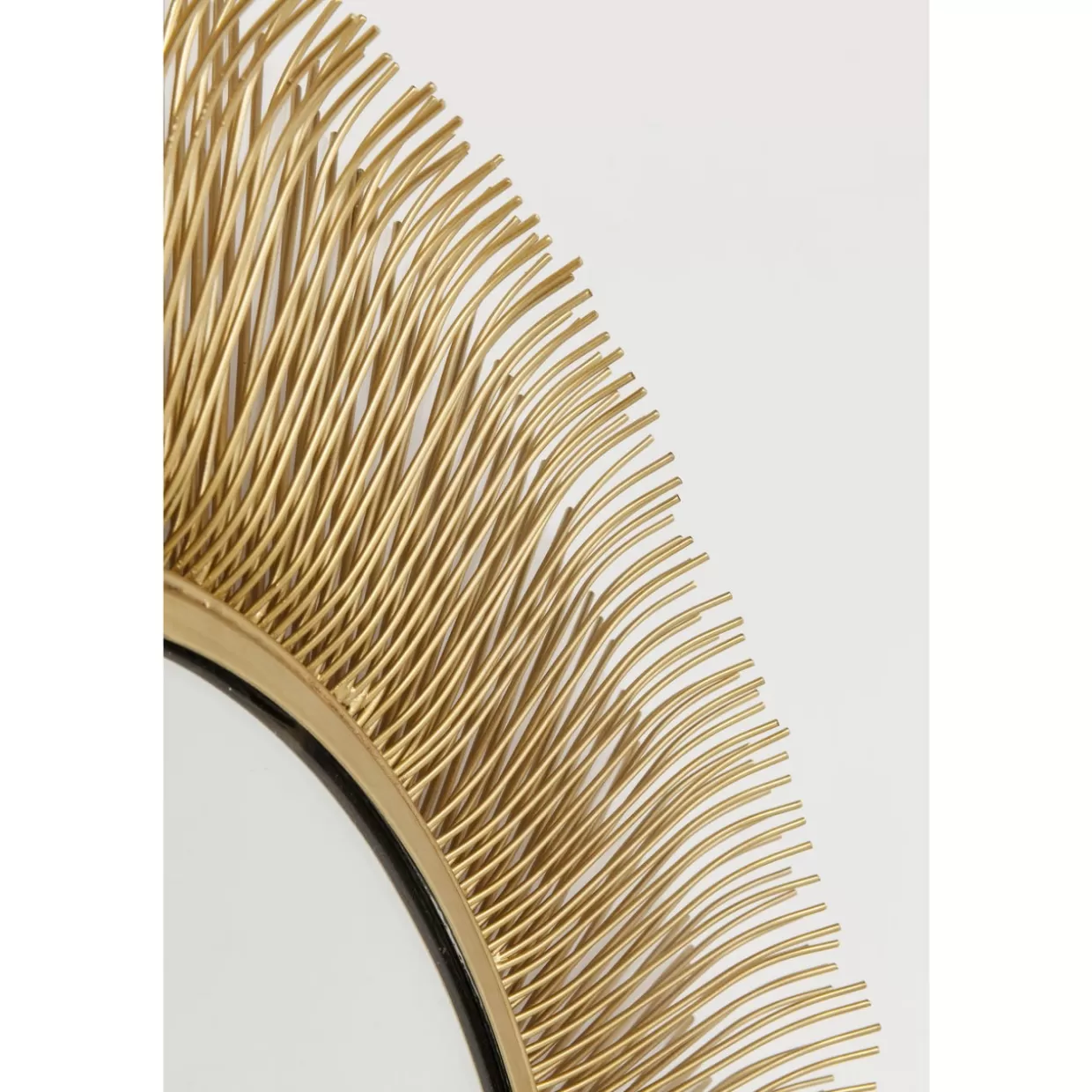 Specchio decorativo a raggi solari - Design elegante con finitura tripla oro, diametro 87 cm - KARE Collection