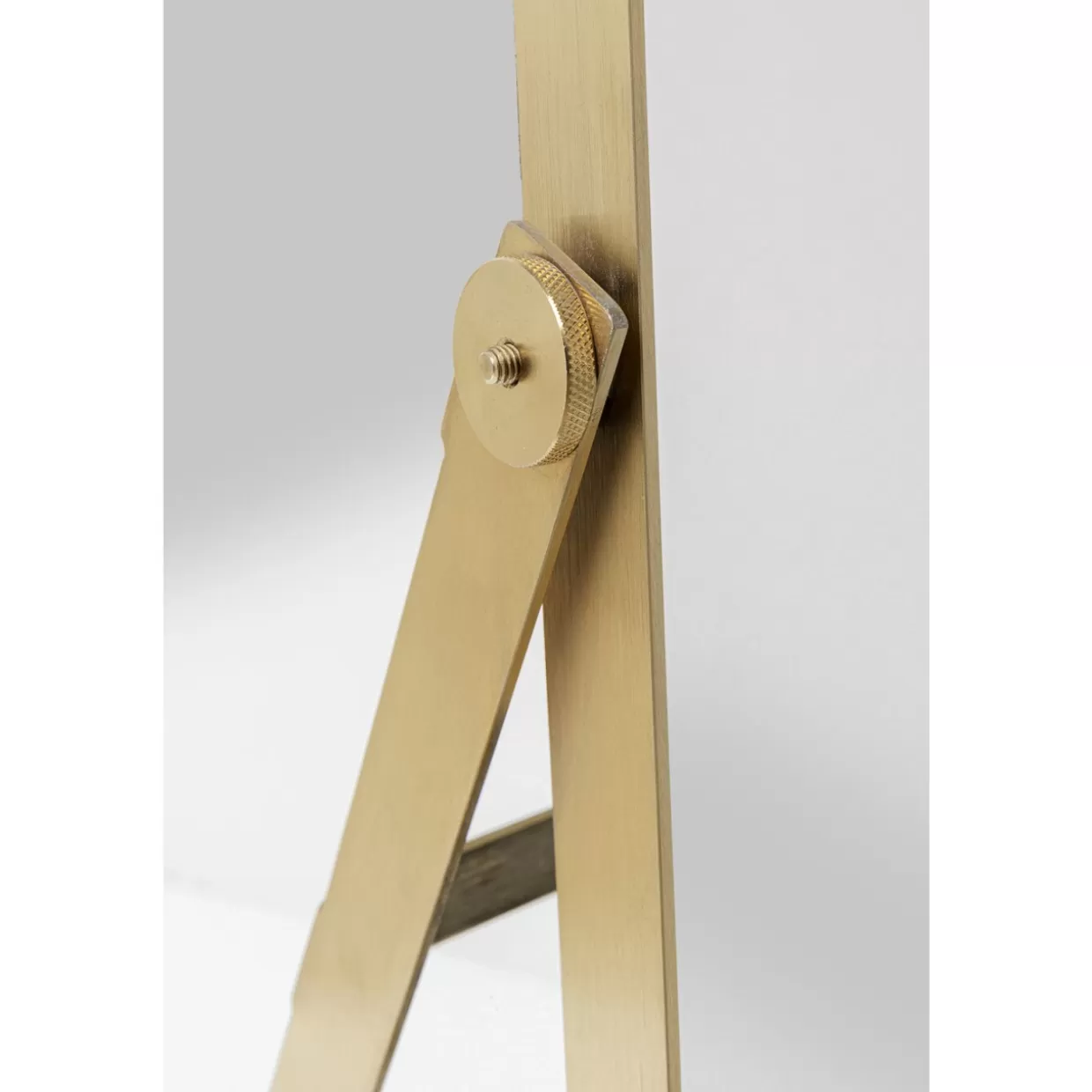 Specchio Elegante a Stelo con Arco Curvilineo Dorato - Design KARE 160 cm x 55 cm