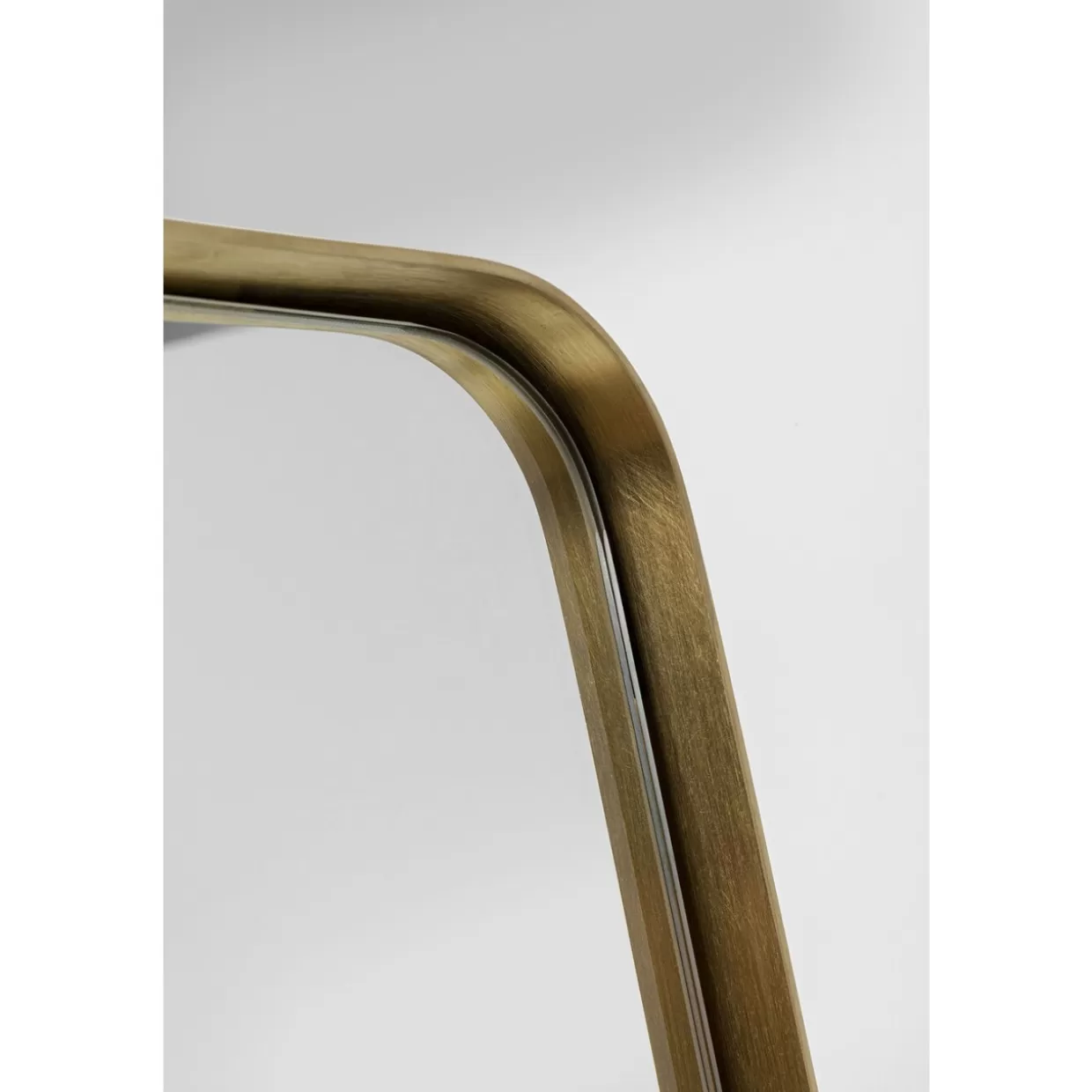Specchio Elegante a Stelo con Arco Curvilineo Dorato - Design KARE 160 cm x 55 cm