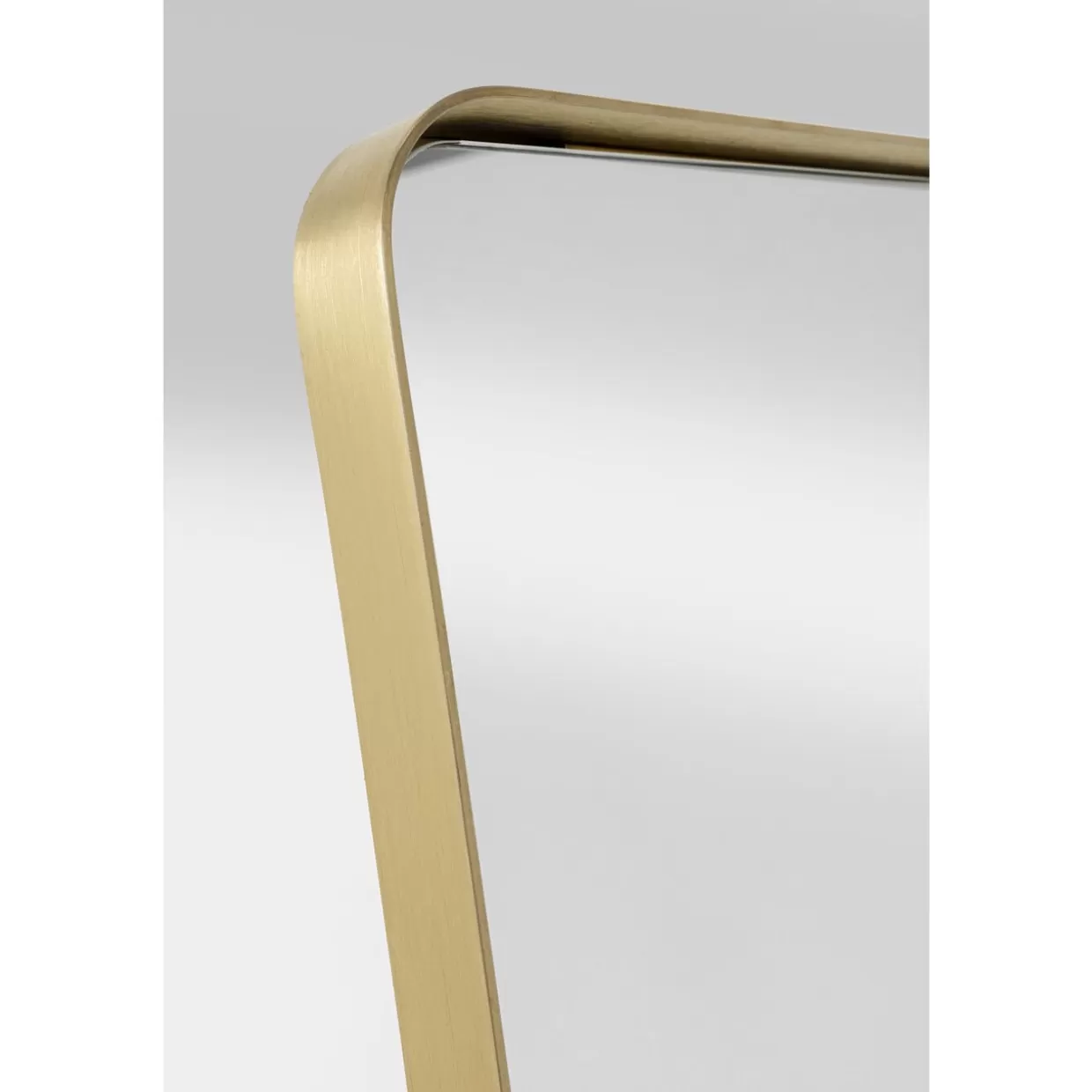 Specchio Elegante a Stelo con Arco Curvilineo Dorato - Design KARE 160 cm x 55 cm