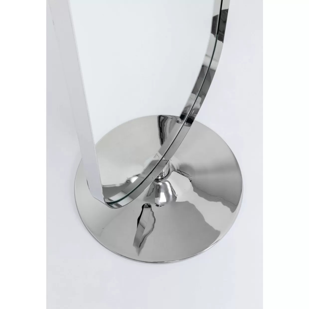 Specchio a Figura Intera KARE Design con Linee Sinuose - Rifiniture Cromate Lucide, Altezza 170cm per Arredamento Moderno