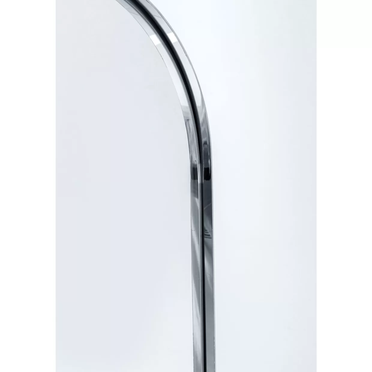 Specchio a Figura Intera KARE Design con Linee Sinuose - Rifiniture Cromate Lucide, Altezza 170cm per Arredamento Moderno