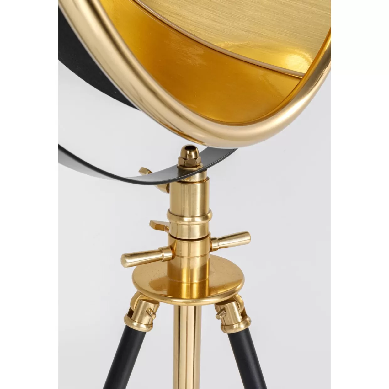 Lampada da Terra Stile Cinema in Oro - Illuminazione Elegante KARE Design 190 cm per Interni