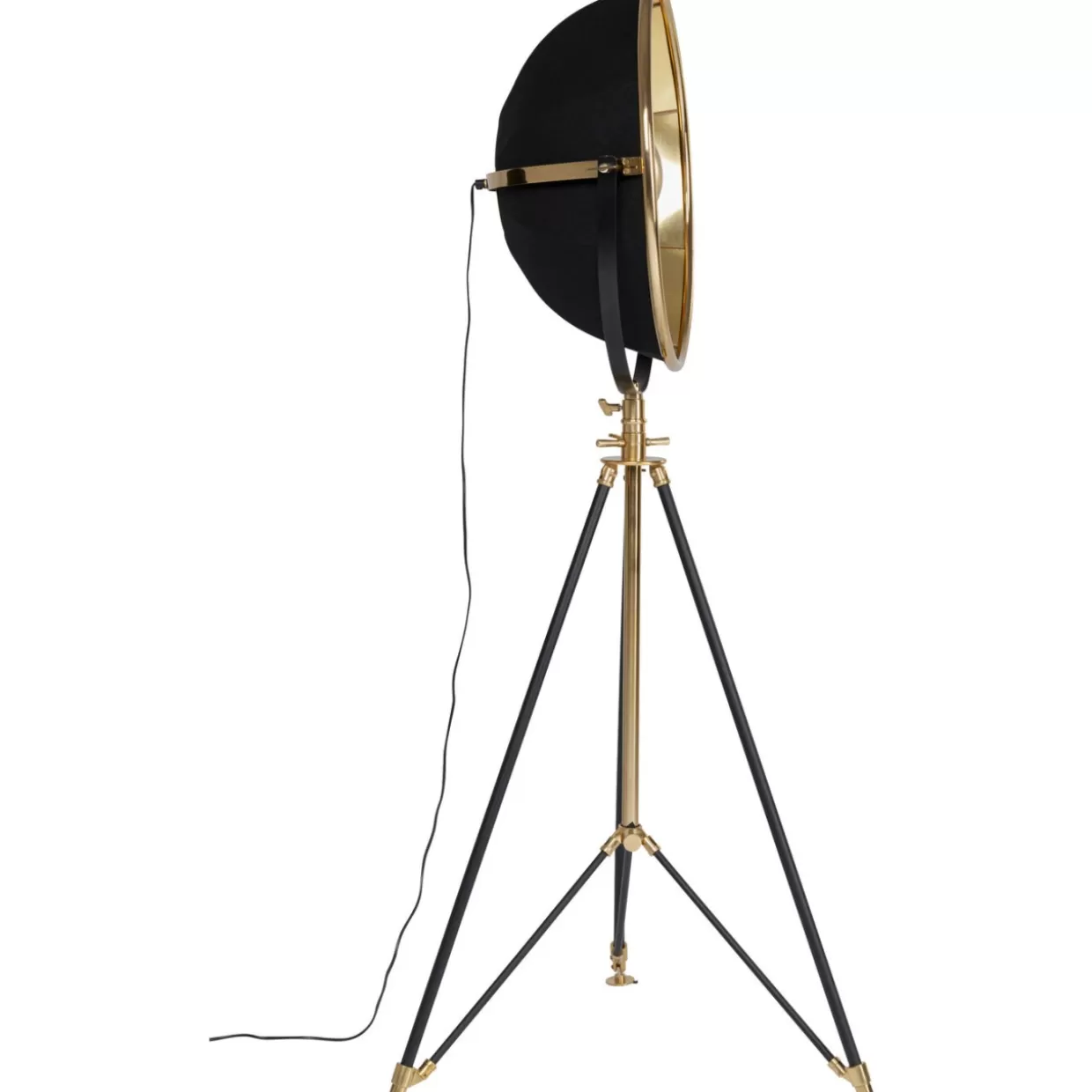 Lampada da Terra Stile Cinema in Oro - Illuminazione Elegante KARE Design 190 cm per Interni
