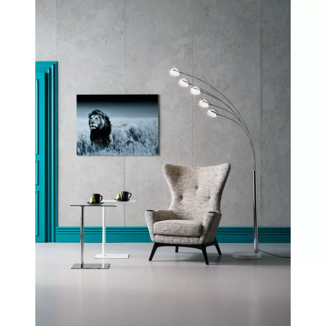KARE Design - Lampada da Terra Moderna con Base a 5 Dita | Stile Minimalista ed Economico per Interni