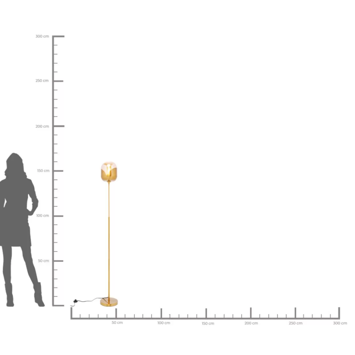 KARE Design Lampada da Terra con Sfera Calice Dorato - Illuminazione Elegante per Interni Moderni

(：、，