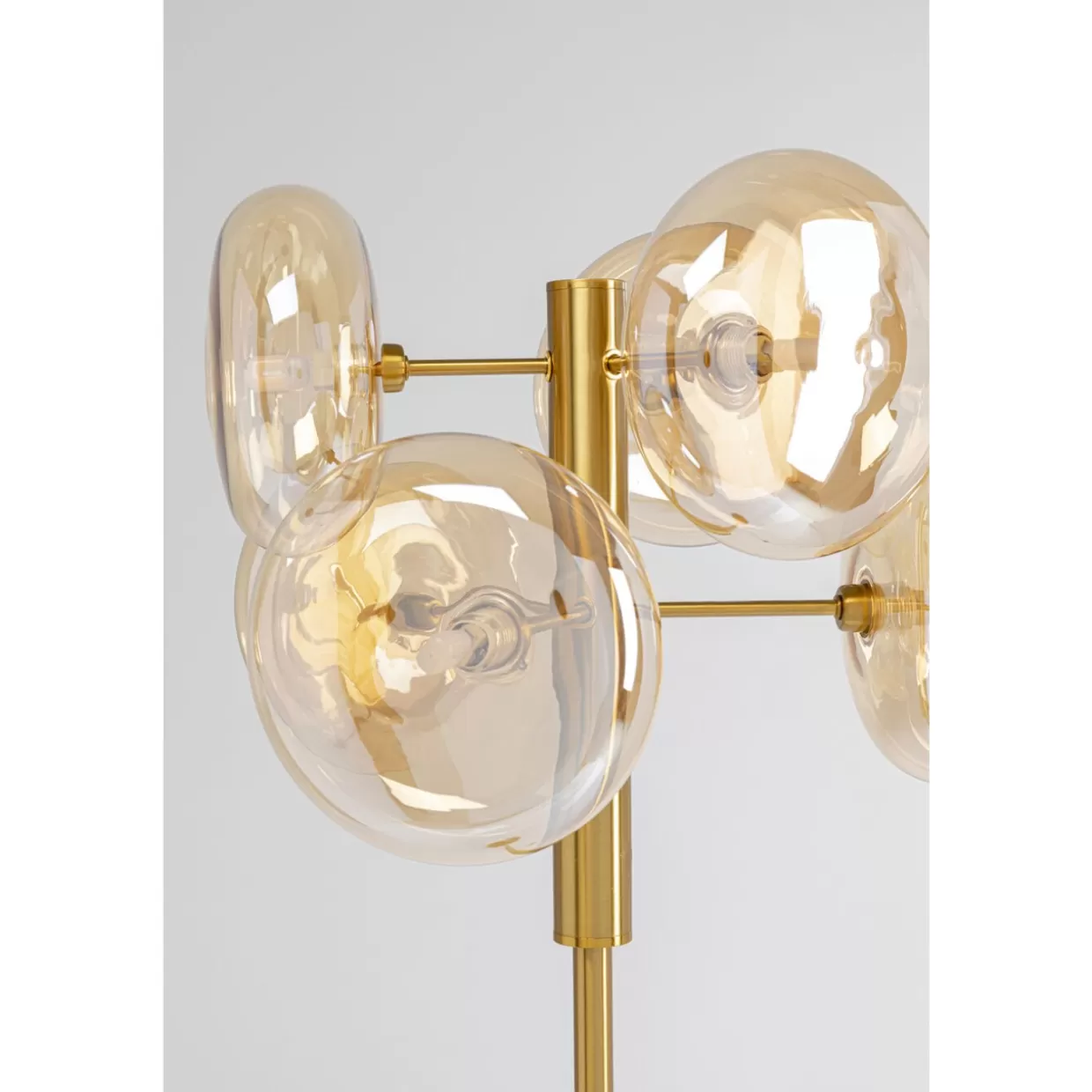 Lampada da Terra Headlight in Ottico Ottone | Design Moderno KARE con Base Stabile e Illuminazione Elegante - Altezza 163 cm per Arredamento Contemporaneo