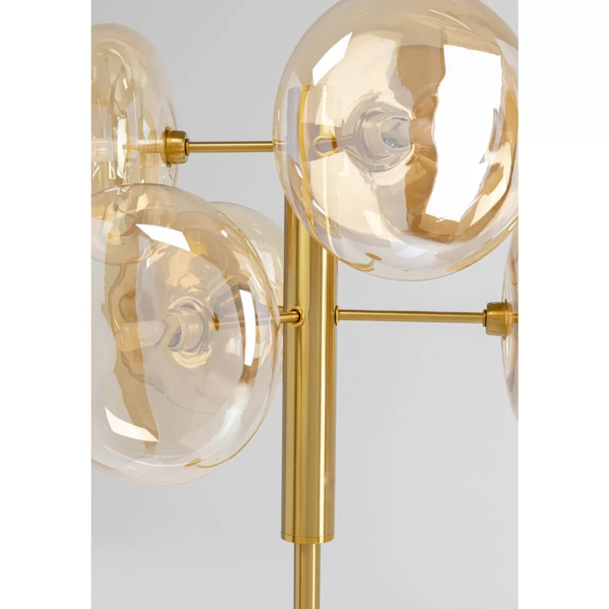 Lampada da Terra Headlight in Ottico Ottone | Design Moderno KARE con Base Stabile e Illuminazione Elegante - Altezza 163 cm per Arredamento Contemporaneo