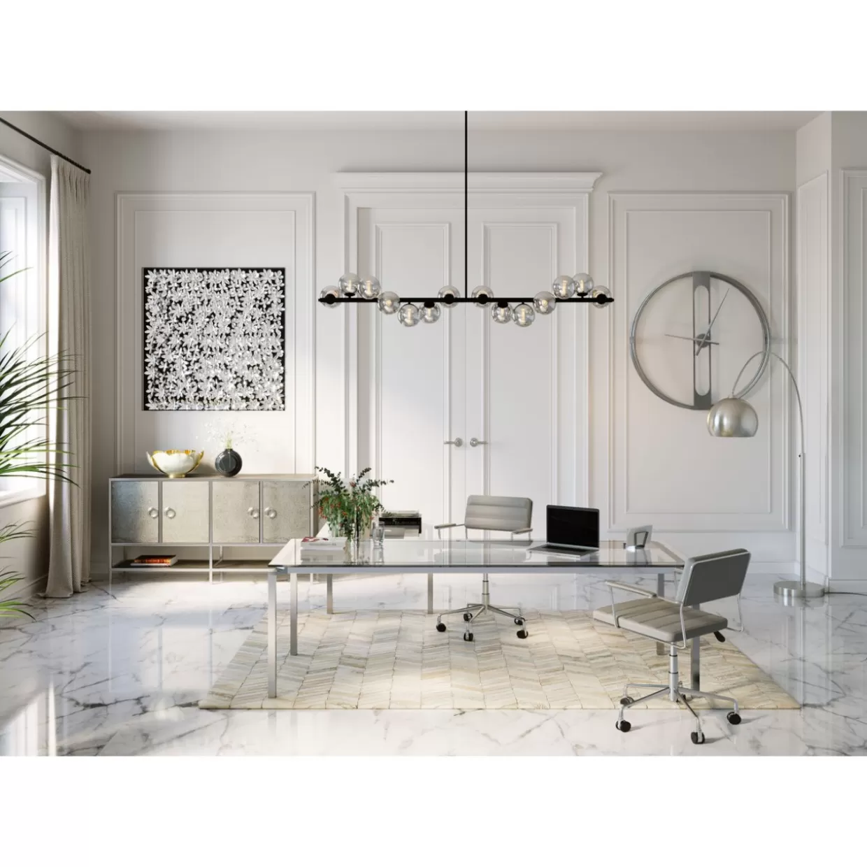 Lampada da terra effetto satinato - Design esclusivo KARE per ambienti raffinati | Formato compatto con rapporto qualità-prezzo eccezionale

（：