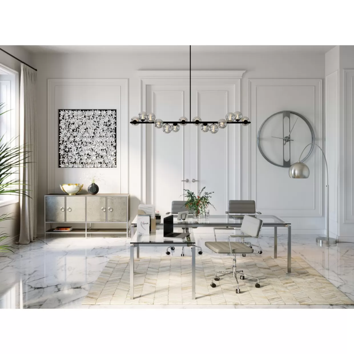 Lampada da terra effetto satinato - Design esclusivo KARE per ambienti raffinati | Formato compatto con rapporto qualità-prezzo eccezionale

（：