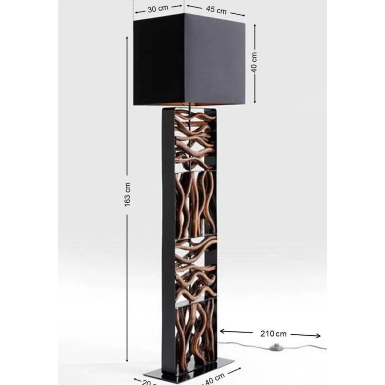 Lampada da Terra Onda Naturale - Design Contemporaneo per Arredi Moderni | Illuminazione d'Interni KARE