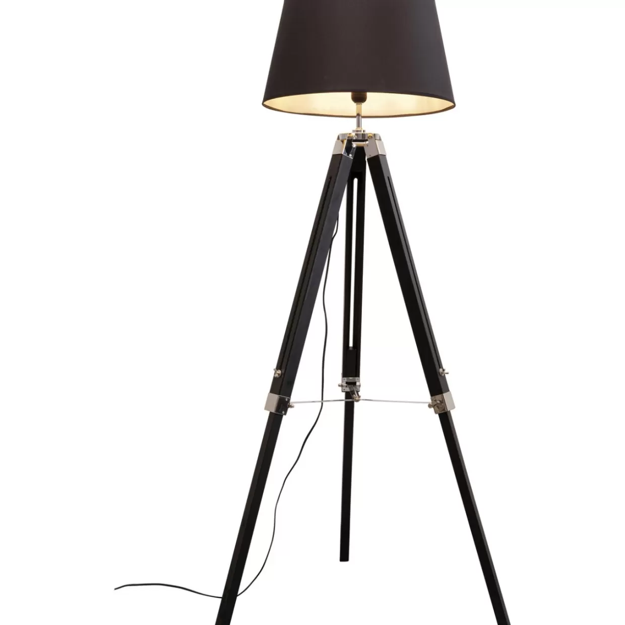 KARE Design - Lampada da Terra Moderna Raquette con Stelo 144cm, Illuminazione Elegante per Interni