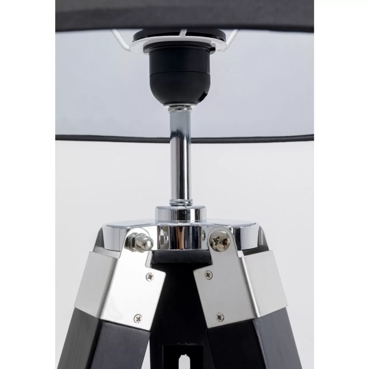 KARE Design - Lampada da Terra Moderna Raquette con Stelo 144cm, Illuminazione Elegante per Interni