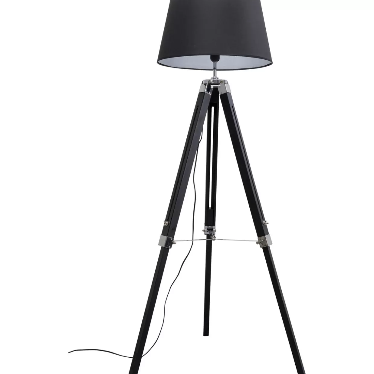 KARE Design - Lampada da Terra Moderna Raquette con Stelo 144cm, Illuminazione Elegante per Interni
