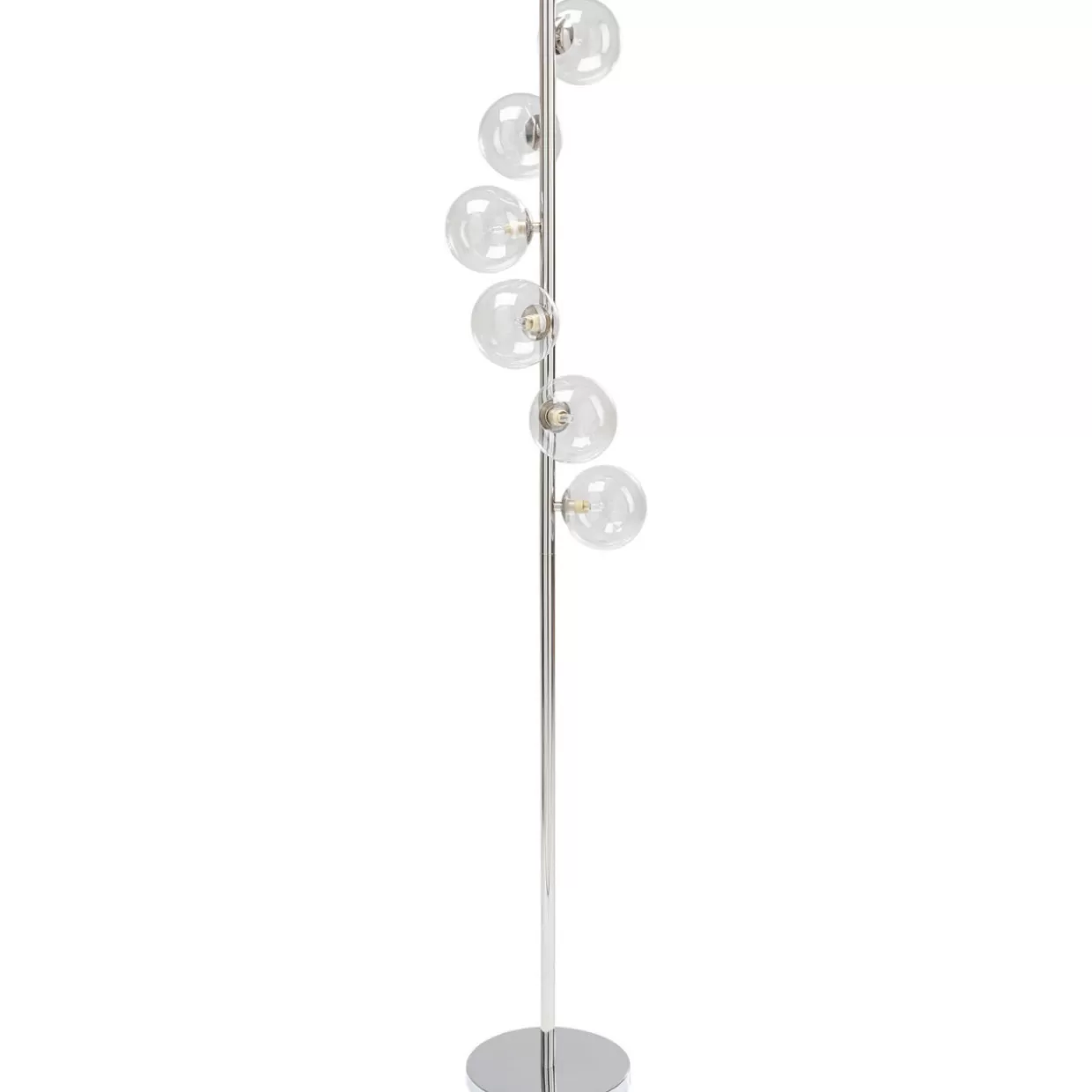Lampada da Terra Design Moderna Scala Balls - Cromatura Lucida 160 cm - Illuminazione Elegante per Interni KARE