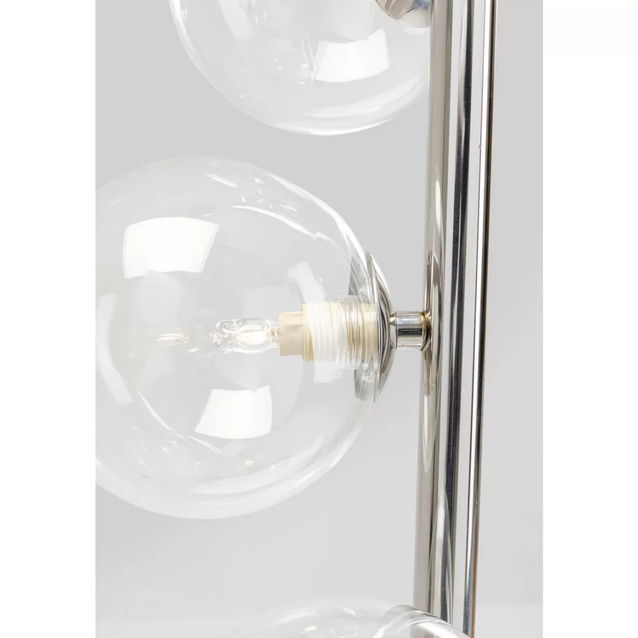 Lampada da Terra Design Moderna Scala Balls - Cromatura Lucida 160 cm - Illuminazione Elegante per Interni KARE