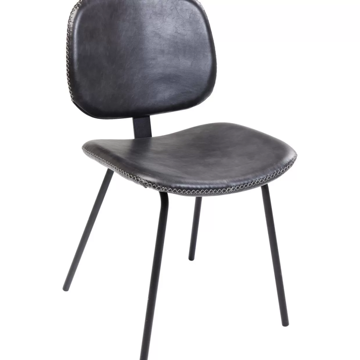 KARE Design - Poltrona Barber in Design Moderno, Rivestimento Elegante Nero per Soggiorno Contemporaneo