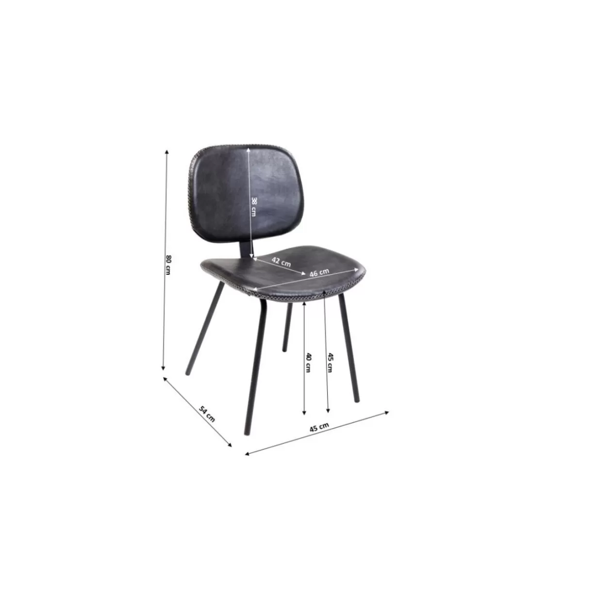 KARE Design - Poltrona Barber in Design Moderno, Rivestimento Elegante Nero per Soggiorno Contemporaneo