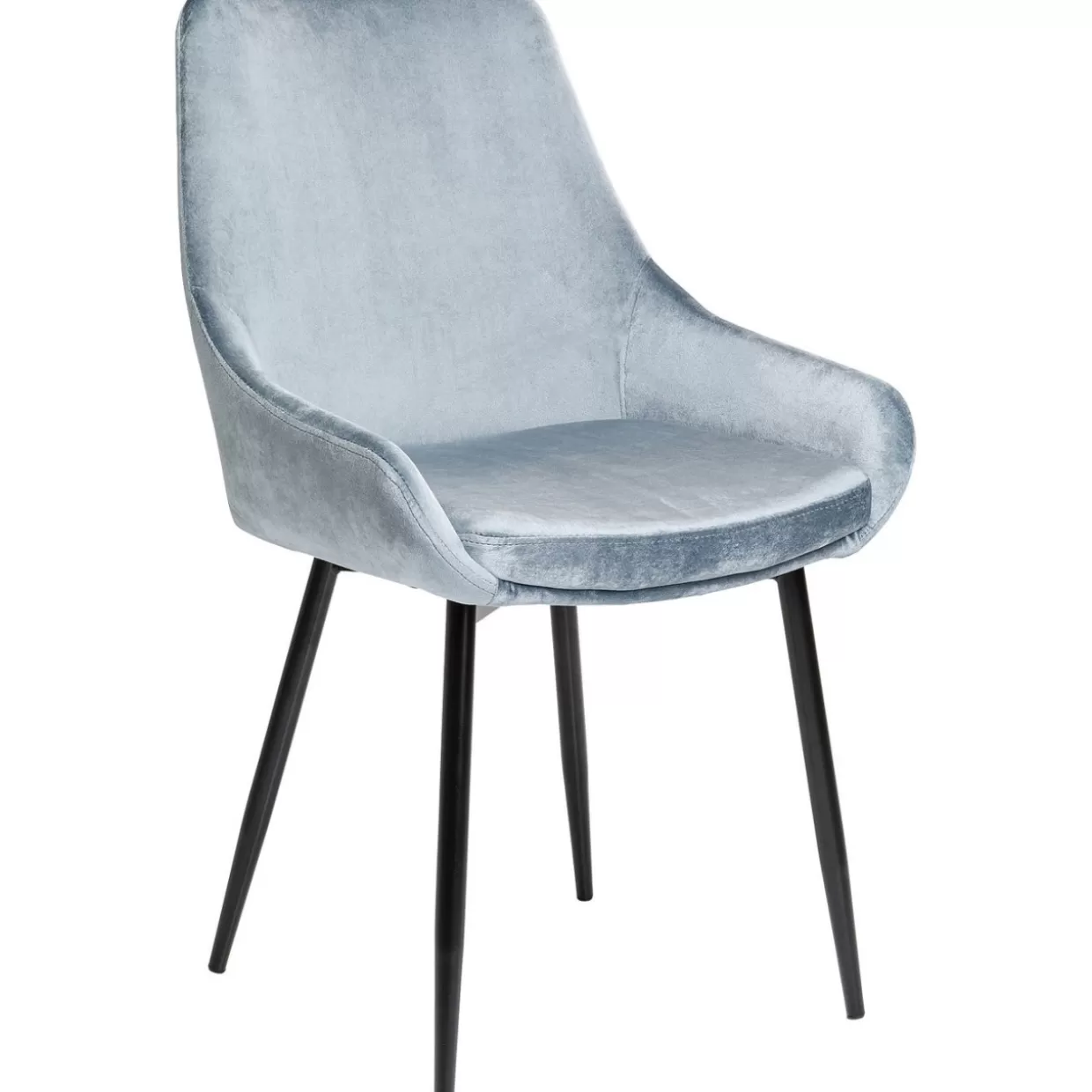 Sedia East Side XL in Grigio Metallizzato - Design Contemporaneo KARE per arredamenti moderni