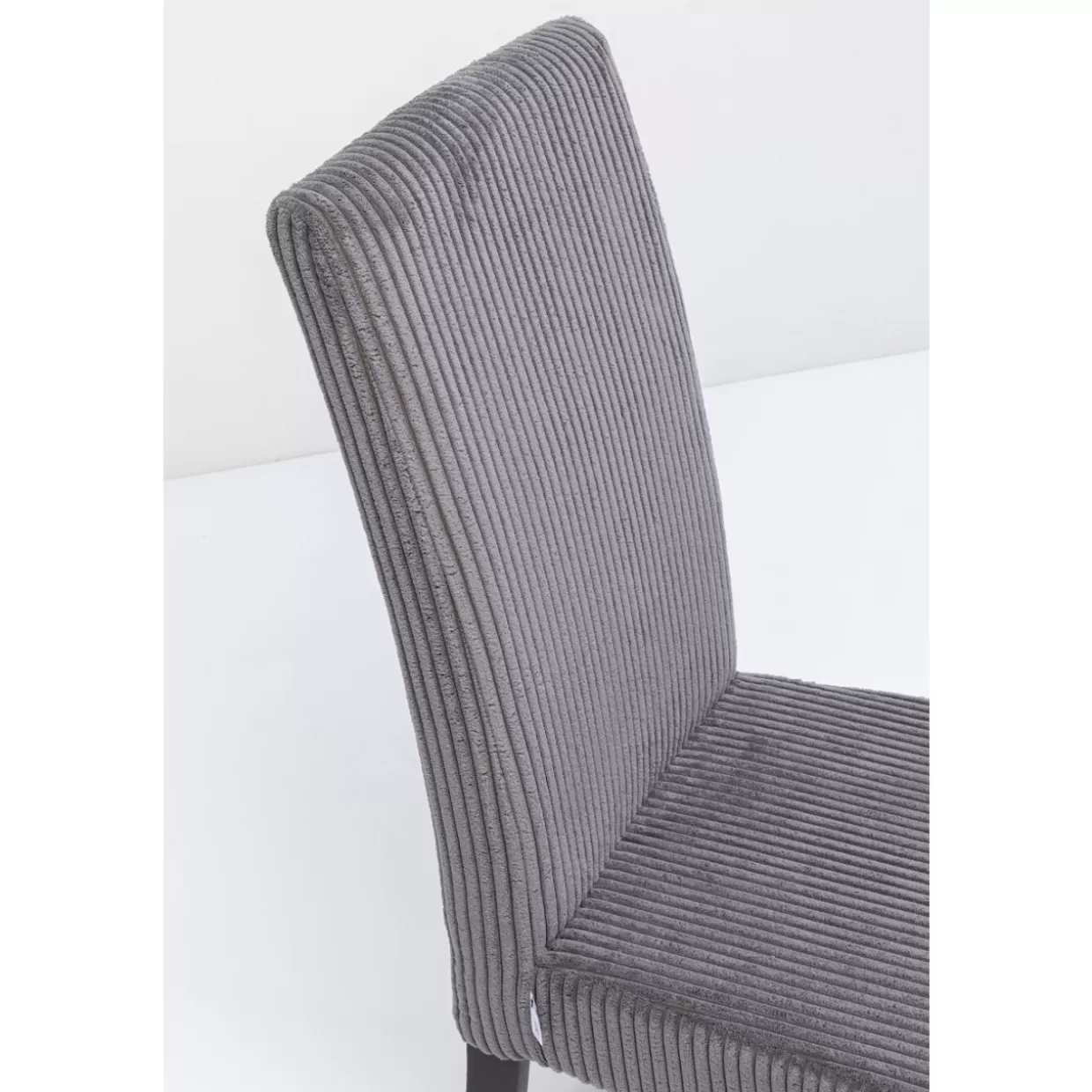 Sedia Confortevole in Tessuto Grigio Antracite - Linea Econo di KARE Design per Arredi Contemporanei
