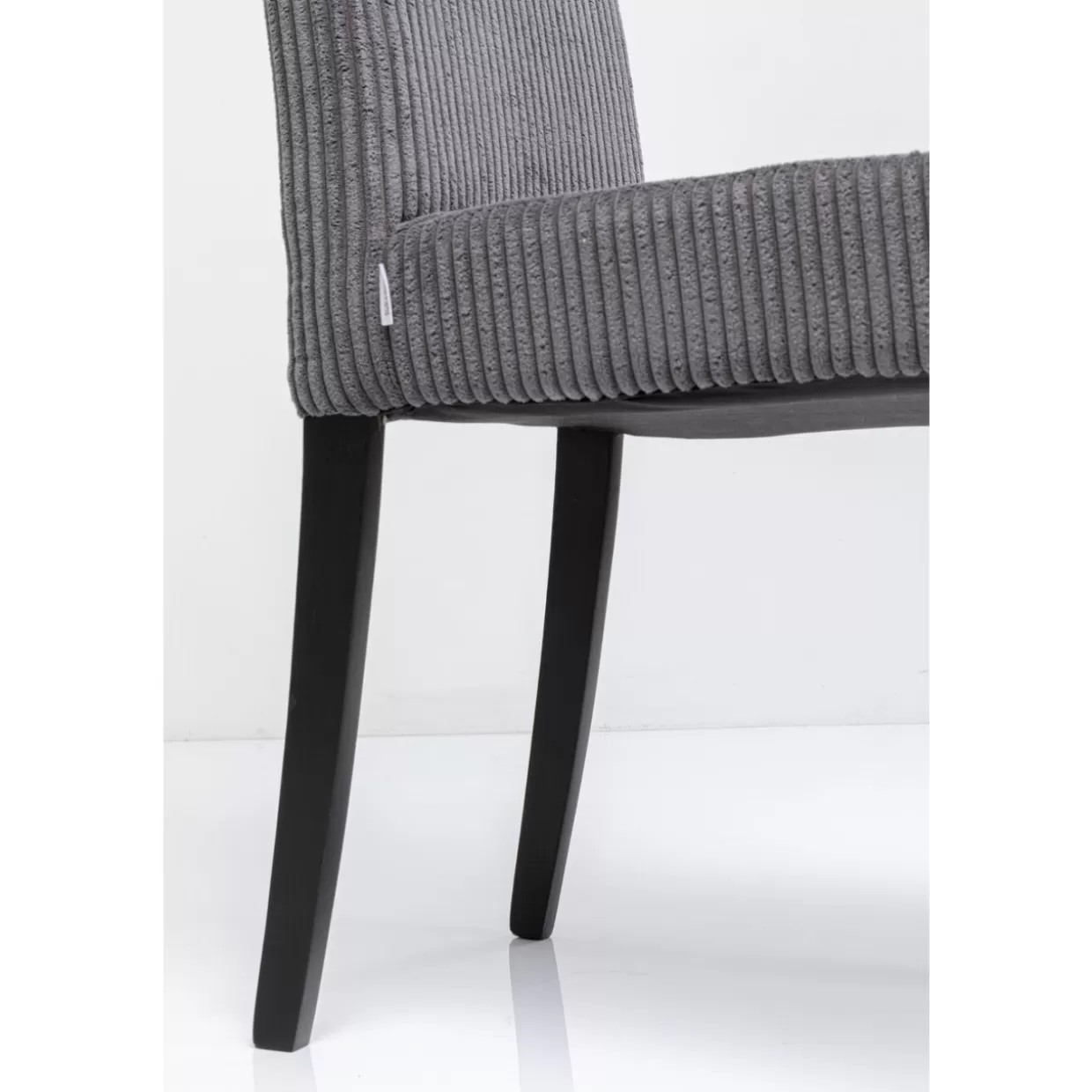 Sedia Confortevole in Tessuto Grigio Antracite - Linea Econo di KARE Design per Arredi Contemporanei