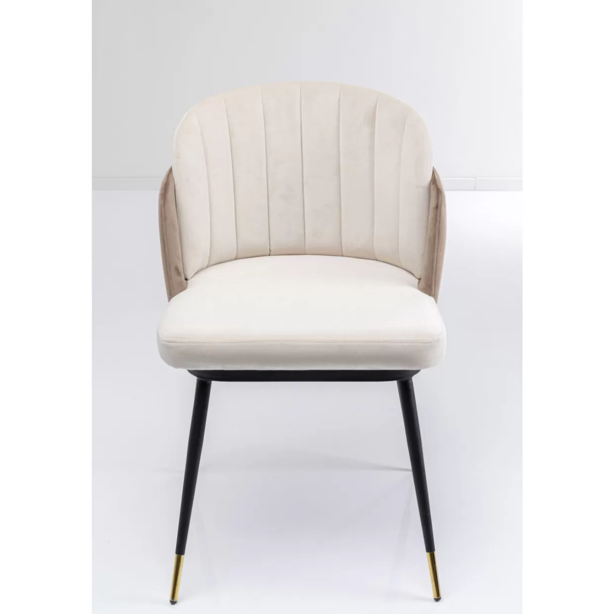 KARE Design - Sedia Hojas Beige con Rivestimento Sabbia, Linea Contemporanea per Arredamento Casa