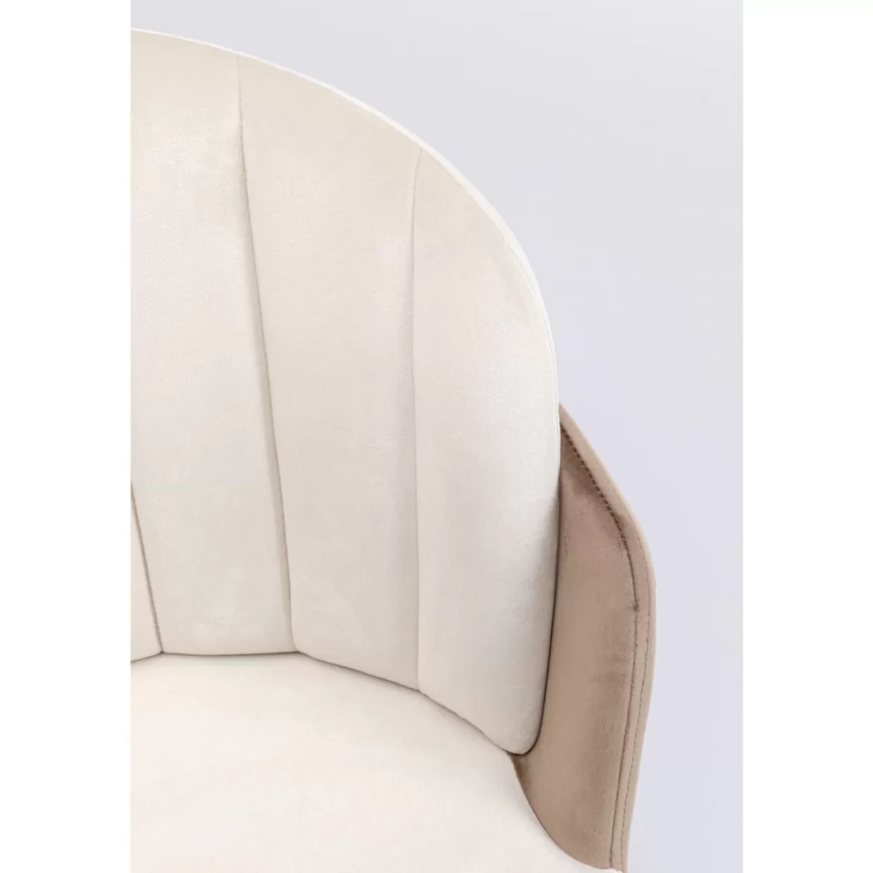 KARE Design - Sedia Hojas Beige con Rivestimento Sabbia, Linea Contemporanea per Arredamento Casa