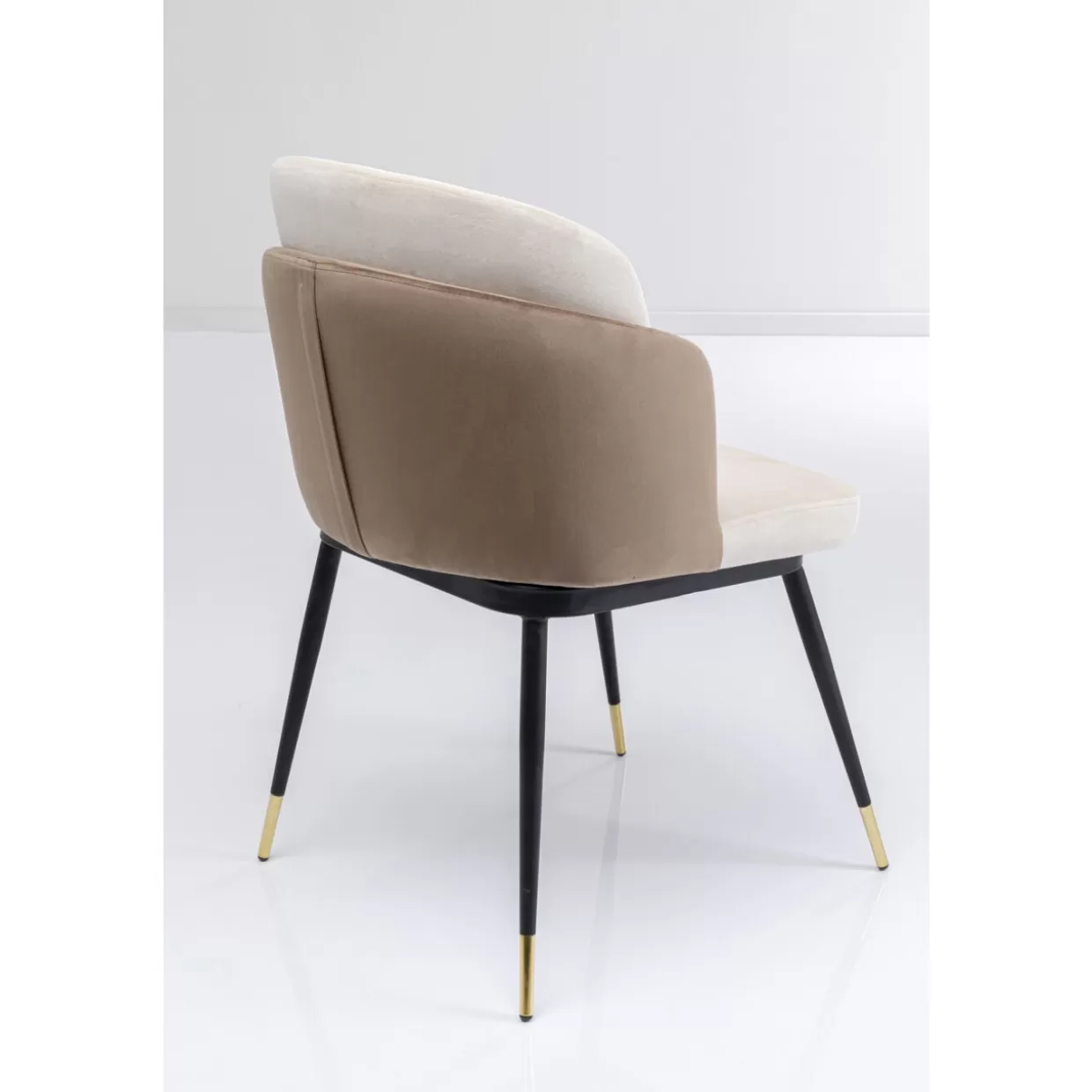 KARE Design - Sedia Hojas Beige con Rivestimento Sabbia, Linea Contemporanea per Arredamento Casa