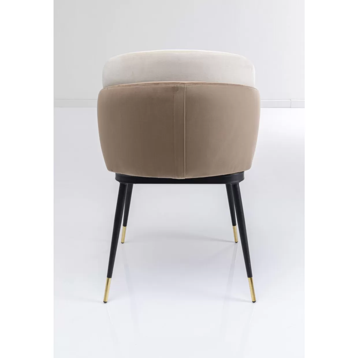 KARE Design - Sedia Hojas Beige con Rivestimento Sabbia, Linea Contemporanea per Arredamento Casa