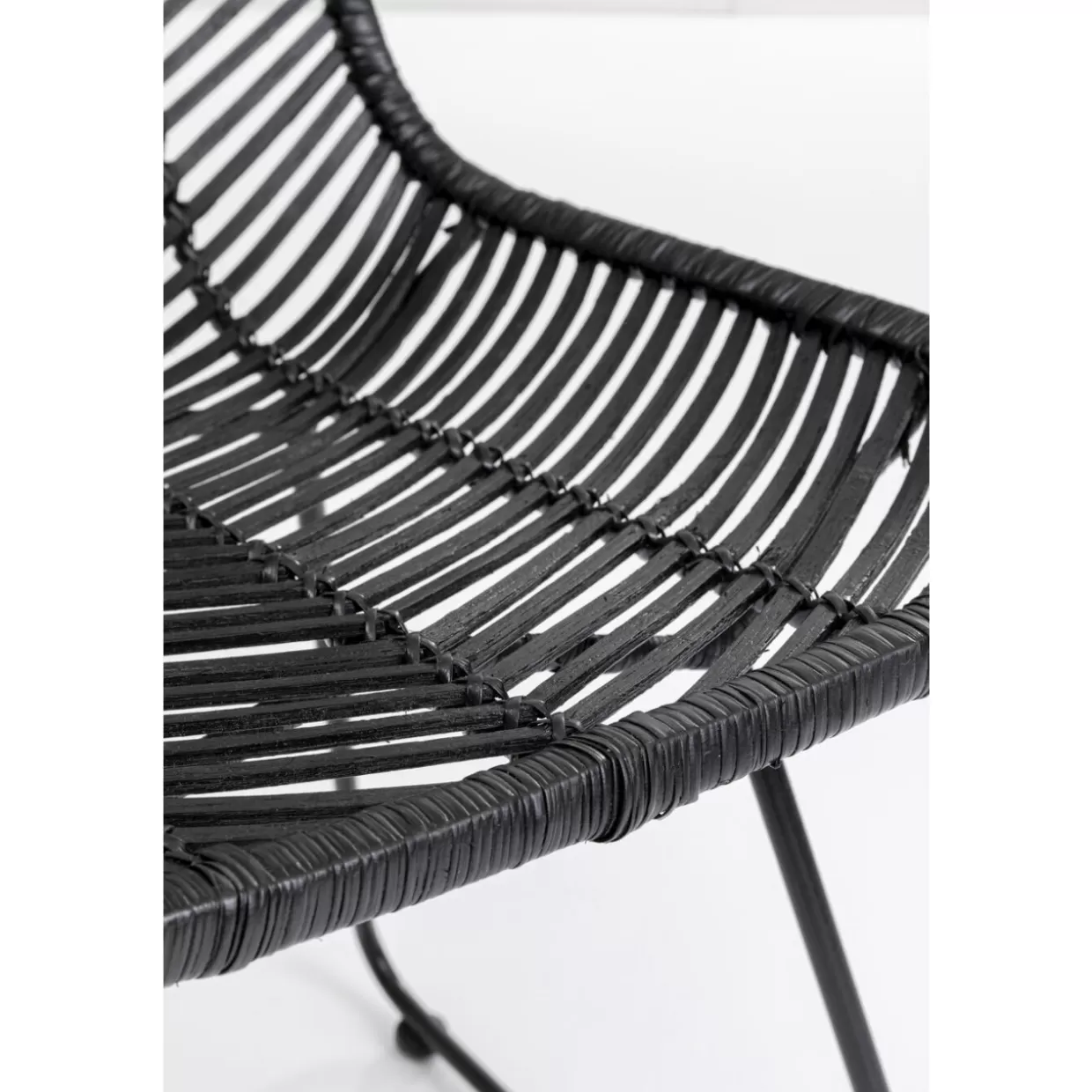 Sedia Moderna Ko Lanta Nero | Collezione Iconica KARE Design
